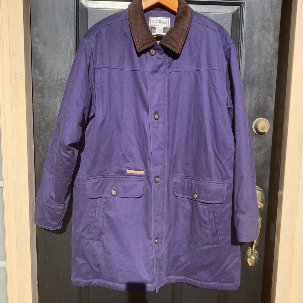 L. L. Bean Blue Chore/Field Coat  Size XL Tall